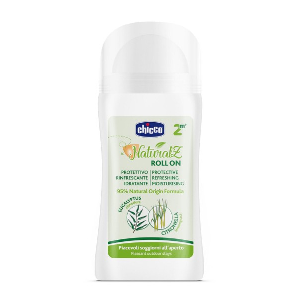Роллер с эвкалиптом и лемонграсом от комаров Chicco NATURALZ 60мл 2 м+