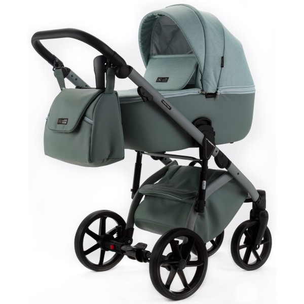 Коляска детская 2 в 1 Adamex Nola Natura цвет: mint 8-mint