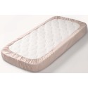 Простыня на резинке детская Perina Semi-oval, артикул: ПР-С.145.70.4, цвет: бежевый, размер: 145х70см, для матраца с закругленными углами, п/э пакет