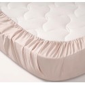 Простыня на резинке детская Perina Semi-oval, артикул: ПР-С.145.70.4, цвет: бежевый, размер: 145х70см, для матраца с закругленными углами, п/э пакет