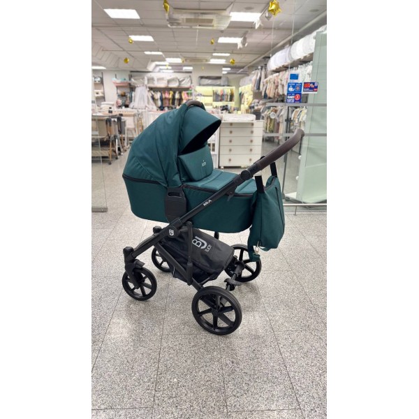 Коляска детская 2 в 1 Bjoy Mia ткань цвет: изумруд 106