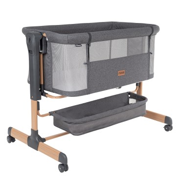 Колыбель-кроватка с корзиной Pituso Flora цвет: dark grey / темно-серый