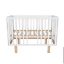 Кроватка детская Lunna Rita Papi Exclusive с автостенкой, маятником и колесами цвет: белый/бук