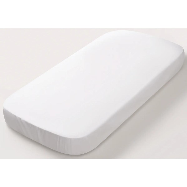 Простыня на резинке детская Perina Semi-oval, артикул: ПР-С.145.70.3, цвет: белый, размер: 145х70см, для матраца с закругленными углами, п/э пакет