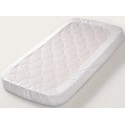 Простыня на резинке детская Perina Semi-oval, артикул: ПР-С.145.70.3, цвет: белый, размер: 145х70см, для матраца с закругленными углами, п/э пакет