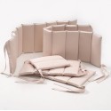 Защита фенс-бортик для детской кроватки Sateen Collection цвет: бежевый ФБ-1.03.04