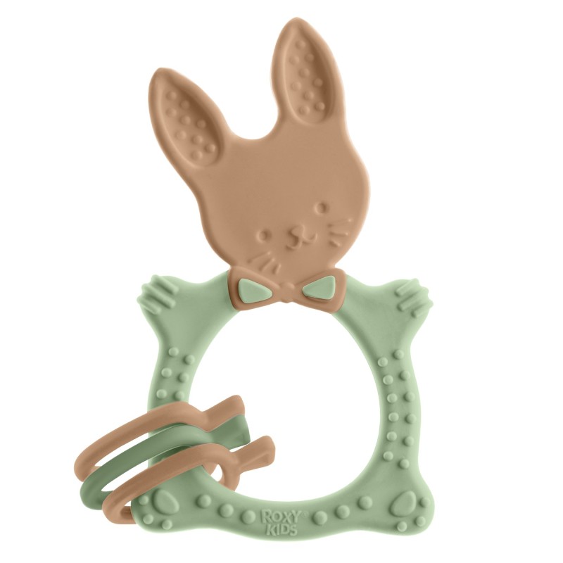 Универсальный прорезыватель BUNNY TEETHER цвет: оливковый