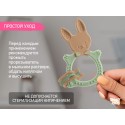 Универсальный прорезыватель BUNNY TEETHER цвет: оливковый