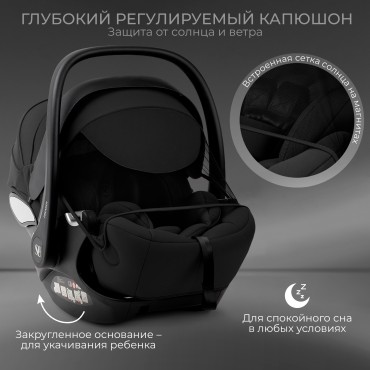 Автокресло-люлька 0-13 кг Sweet Baby Premier WG06 цвет: Black Автокресло-люлька 0-13 кг Sweet Baby Premier WG06 цвет: Black