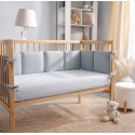 Простыня на резинке детская Perina MUSLIN Артикул: ПР-М.120.1.23, цвет: голубая пастель, размер 120х60см, для прямоугольного матраца, п/э пакет