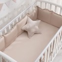 Простыня на резинке детская Perina Артикул: ПР-120х60.12, цвет: песочный, размер 120х60см, для прямоугольного матраца, п/э пакет