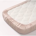 Простыня на резинке детская Perina Semi-oval, артикул: ПР-С.100.70.4, цвет: бежевый, размер: 100х70см, для матраца с закругленными углами, п/э пакет