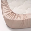 Простыня на резинке детская Perina Semi-oval, артикул: ПР-С.100.70.4, цвет: бежевый, размер: 100х70см, для матраца с закругленными углами, п/э пакет