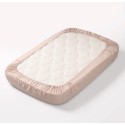 Простыня на резинке детская Perina Semi-oval, артикул: ПР-С.100.70.4, цвет: бежевый, размер: 100х70см, для матраца с закругленными углами, п/э пакет