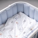 Защита фенс-бортик для детской кроватки Sateen Collection цвет: голубой ФБ-1.03.10 Защита фенс-бортик для детской кроватки Sateen Collection цвет: голубой ФБ-1.03.10