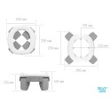 Горшок дорожный складной с многоразовой вкладкой HandyPotty 3 в 1 цвет: серый