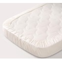 Простыня на резинке детская Perina Semi-oval, артикул: ПР-С.145.70.1, цвет: айвори, размер: 145х70см, для матраца с закругленными углами, п/э пакет