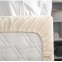 Простыня на резинке детская Muslin 120*60 см цвет: молочный ПР-М.120.1.02