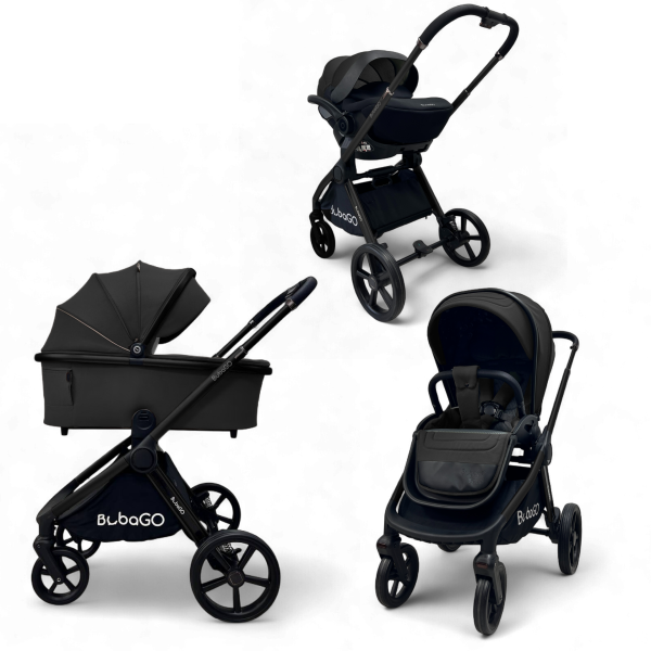 Коляска детская 3 в 1 Bubago Gaudi цвет: черный BG 195-3