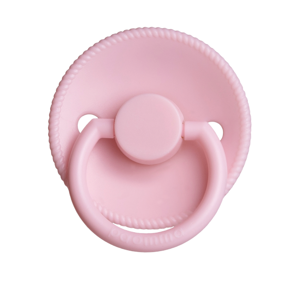 Пустышка Paomma с соской из натурального латекса (S) 0-6 месяцев цвет: baby pink