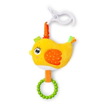 Игрушка мягконабивная подвеска с эффектом вибрации Мякиши Птичка 982