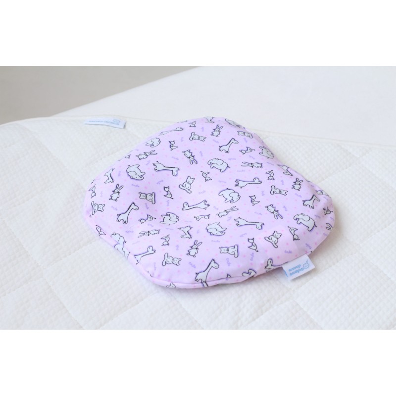 Детская анатомическая подушка до 1 года со съемным чехлом " Бабочка " Фабрика Облаков цвет: розовый KMZ-0010