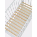 Кроватка детская деревянная с маятником, ящиком + быстросъемная стенка Rant Bergen Plus цвет: cloud white