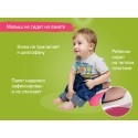 Горшок дорожный складной с многоразовой вкладкой HandyPotty 3 в 1 цвет: фуксия HP-255FG