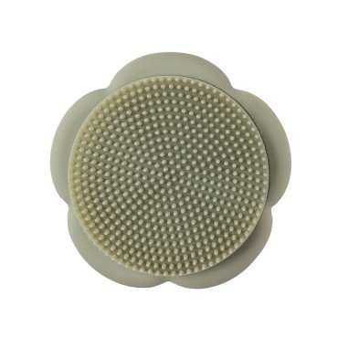 Мочалка для мытья головы и тела силиконовая Edda цвет: шалфей SHB-01003