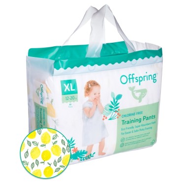 Эко-подгузники-трусики Offspring XL 12-20 кг 30 шт цвет: лимоны