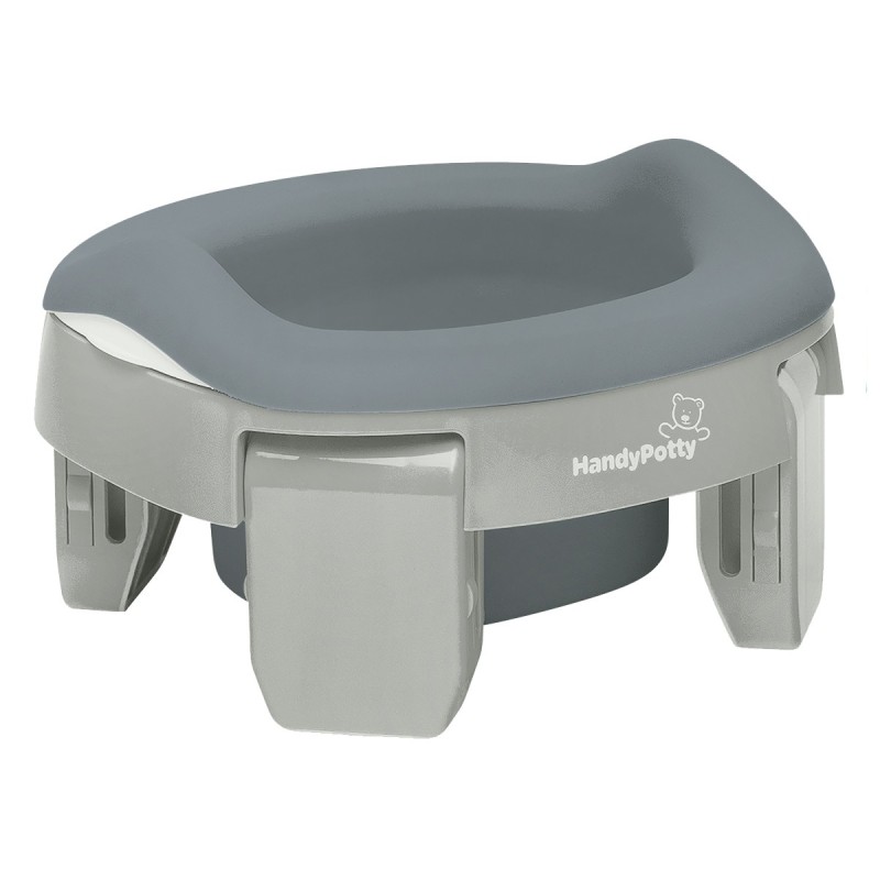 Горшок дорожный складной с многоразовой вкладкой HandyPotty 3 в 1 цвет: серый Горшок дорожный складной с многоразовой вкладкой HandyPotty 3 в 1 цвет: серый