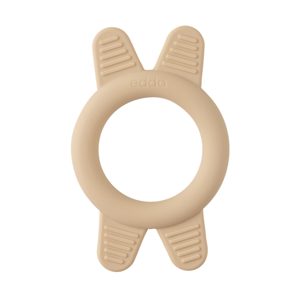Погремушка-прорезыватель силиконовая Edda цвет: Лён SBT-01006