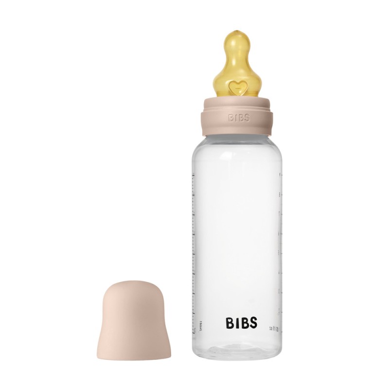 Бутылочка для кормления с латексной соской BIBS 270 мл цвет: blush