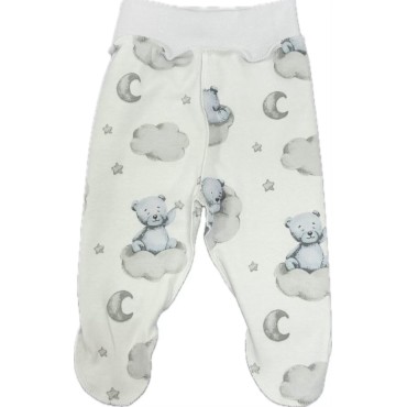 Ползунки для малыша 50 см Newborn принт: мишки на облаках Т-132