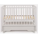 Кроватка детская деревянная с маятником, ящиком + быстросъемная стенка Rant Bergen Plus цвет: Crystal Beige