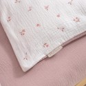 Комплект постельного белья 3 предмета Muslin цвет: Лето розовое/Мокко КПБ3-М.1.08х2.6