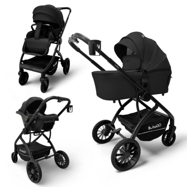 Детская коляска Bubago Lotta Thermo 3 в 1 цвет: Черный BG 150-1