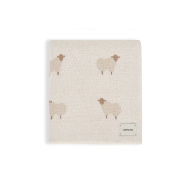 Вязаный детский плед Animal Sheeps 80*120 цвет: кремовый W164-013-80/120