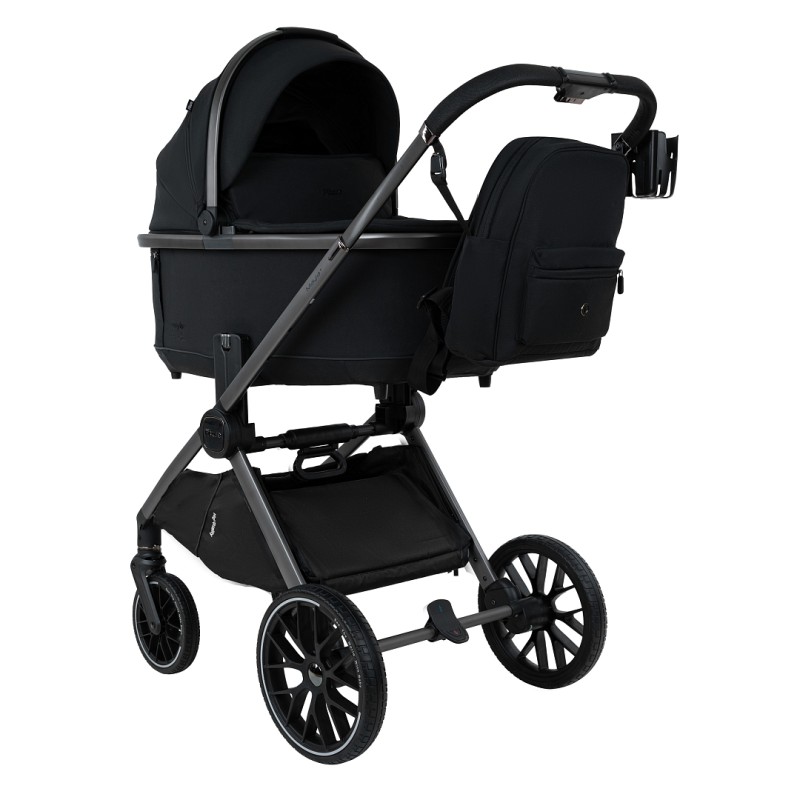 Коляска детская 2 в 1 Pituso Mayla Plus цвет: Black/Graphite