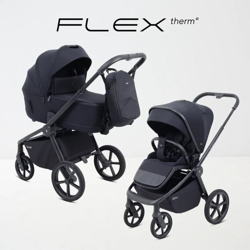 Коляска детская 2 в 1 RANT FLEX Soft Therm цвет: Midnight Black RA112