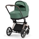 Коляска детская 2 в 1 Cybex Priam IV Rosegold цвет: Leaf Green