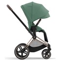 Коляска детская 2 в 1 Cybex Priam IV Rosegold цвет: Leaf Green