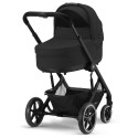 Коляска детская 3 в 1 Cybex Balios S Lux BLK с дождевиками и адаптерами цвет: Moon Black