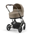 Коляска детская 3 в 1 Cybex Balios S Lux TPE с дождевиками и адаптерами цвет: Almond Beige