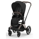 Коляска детская 2 в 1 Cybex Priam IV Rosegold цвет: Sepia Black