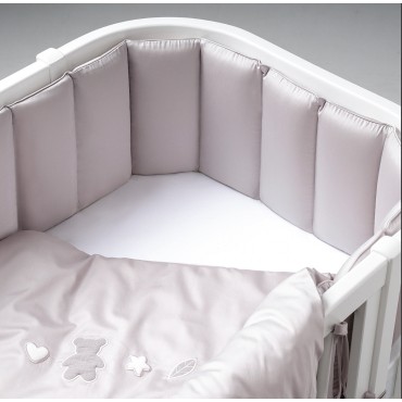 Комплект постельных принадлежностей 6 предметов 100*70 см Teddy Sateen Collection цвет: серый КПП6.1-TSC.06