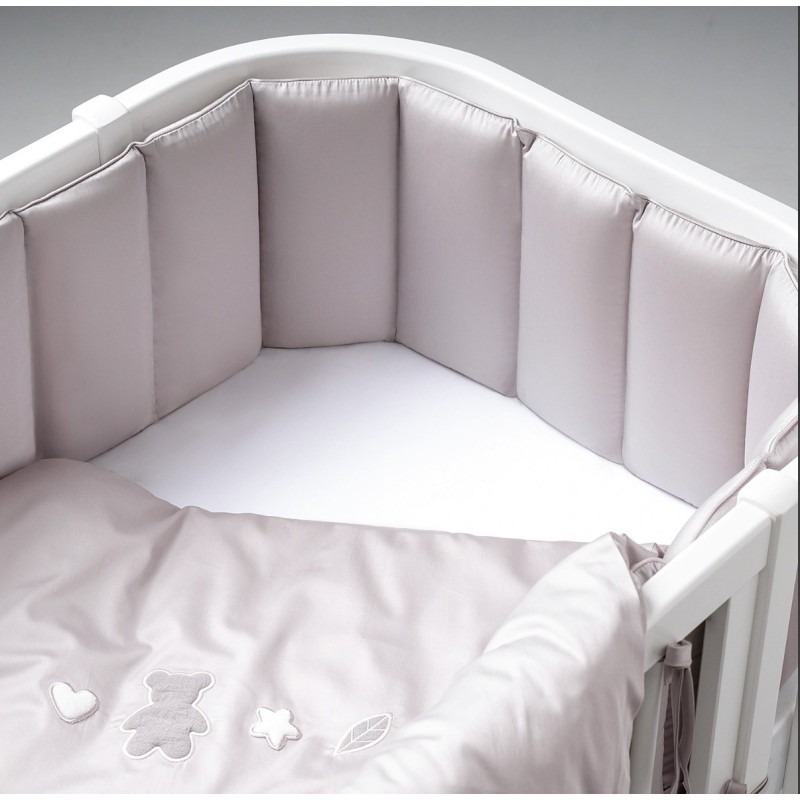 Комплект постельных принадлежностей 6 предметов 100*70 см Teddy Sateen Collection цвет: серый КПП6.1-TSC.06