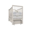 Детская деревянная кроватка с маятником и ящиком + быстросъемная стенка Sweet Baby Melissa цвет: кашемир