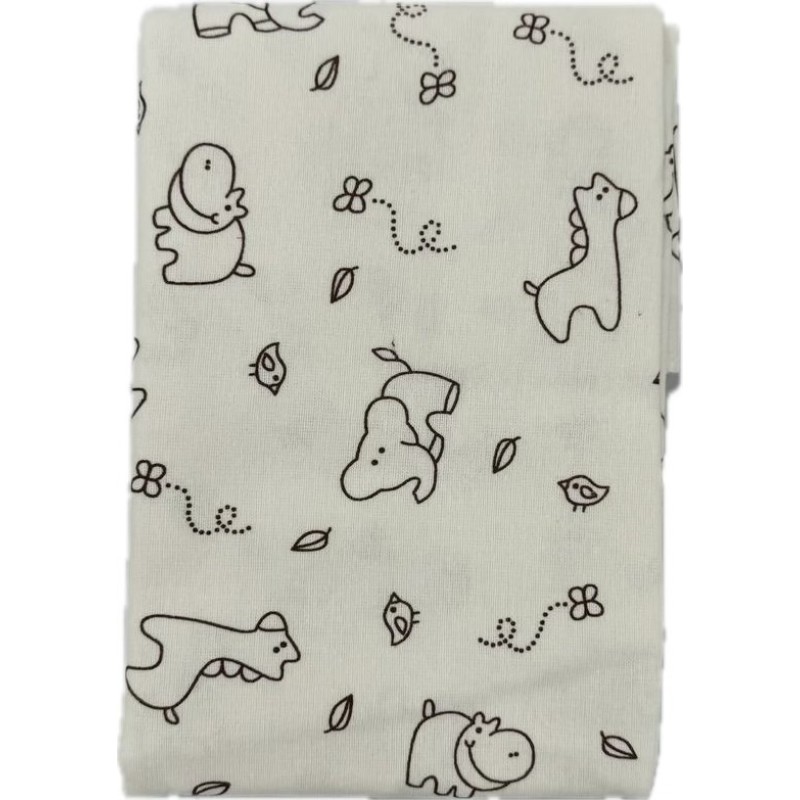 Детская фланелевая пеленка Sofi 80 х 100 см. "Слоники и жирафы" 22094