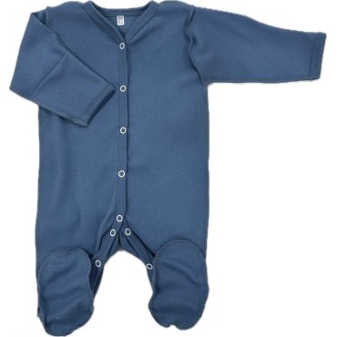 Слип на кнопках со швами наружу Newborn 50 см цвет: петроль Т-127